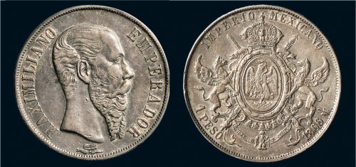 1866年墨西哥1PESO银币