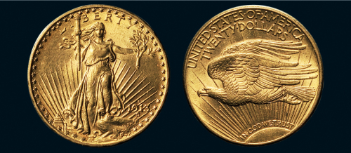 1913年美国自由女神1盎司金币