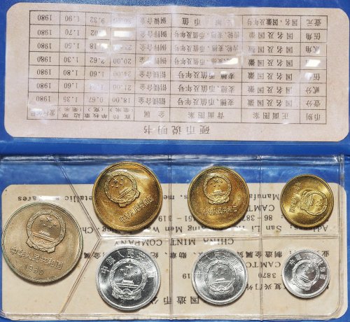 1980年中国人民银行发行精铸套币