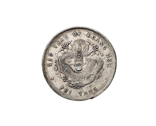 二十五年(1899年)北洋造光绪元宝七钱二分银币（LM454）