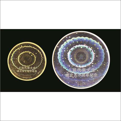 2004年人民代表大会成立五十周年纪念金银币一套两枚