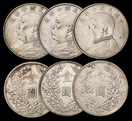 10年袁像壹圆银币版模变异