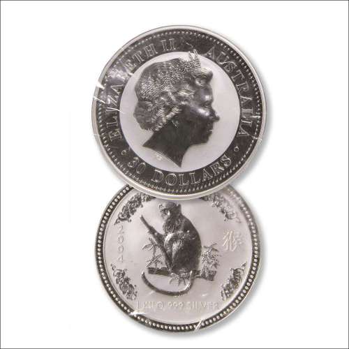 2004年澳大利亚一公斤（猴年）纪念银币