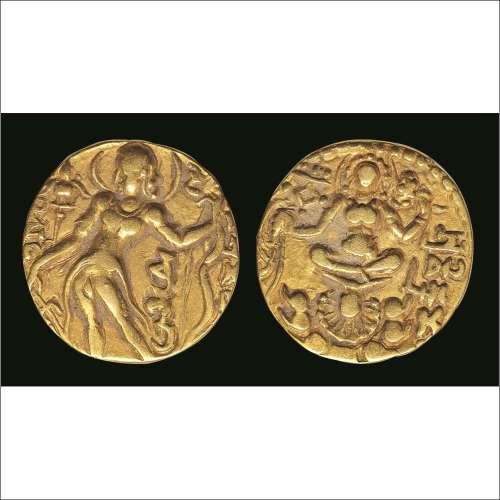 古代丝绸之路多斯里佛陀金币一枚