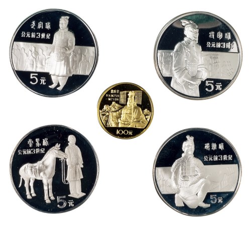 1984年中国杰出历史人物纪念币第一组五枚全套