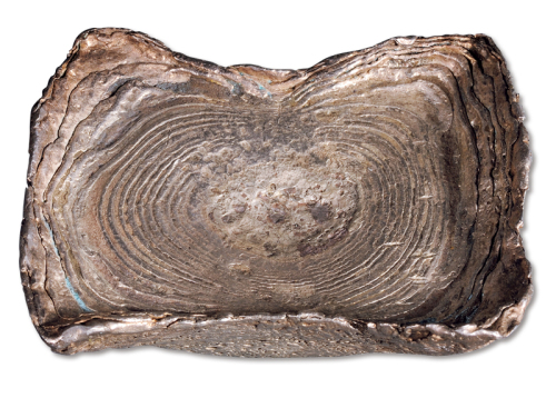 明代广西十两银锭一枚，重量：328.9克