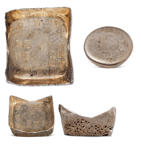 清代江西“道光二十五年五月 兴国县 伍拾两 匠朱森”方宝 完美品