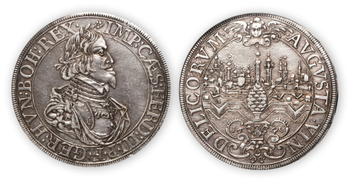 1641年德国奥格斯堡银币一枚，NGC XF Details