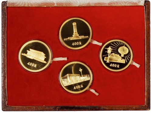 1979年庆祝建国三十周年精制纪念金币一套四枚（无图）