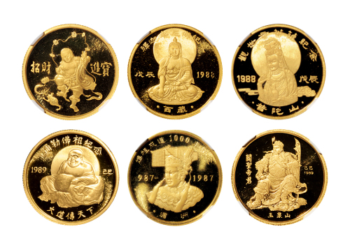 历史人物/佛像金章1套6枚