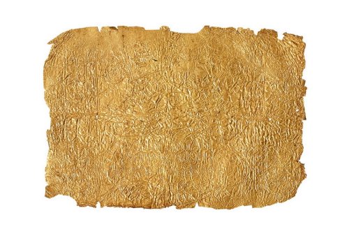 清代“大理 双茂盛”金叶片一枚