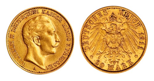 1911年德国金币一枚