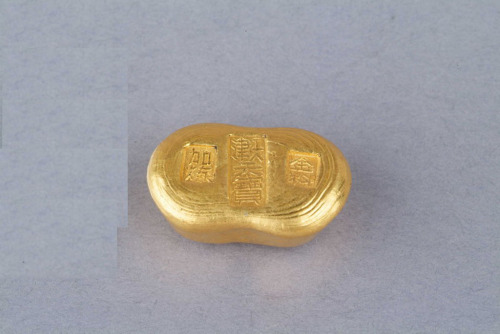 清末“天津 天宝 加炼金料”一两金锭一枚