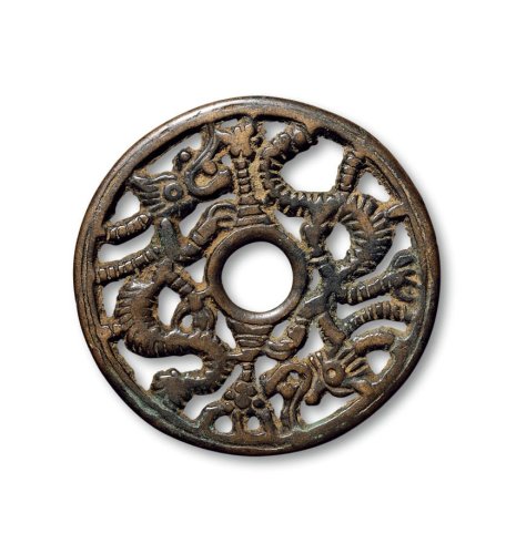 双龙镂空花钱一组二枚