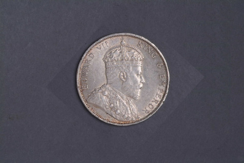 1905年乔治七世像香港半圆银币一枚