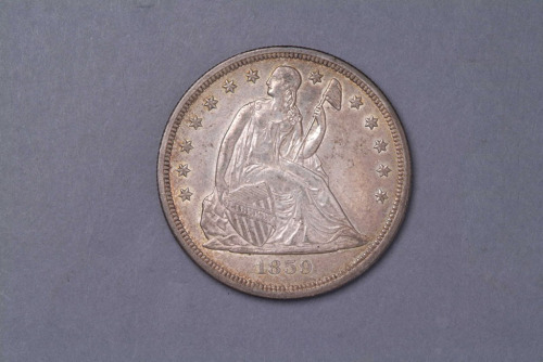 1859年美国壹元银币一枚