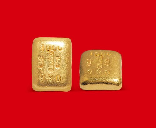 足赤”一两金锭