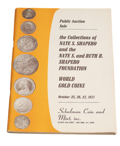 1971年夏丕洛世界金币藏品拍卖目录一册