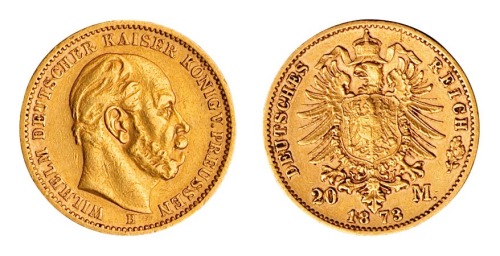 1873年德国金币一枚