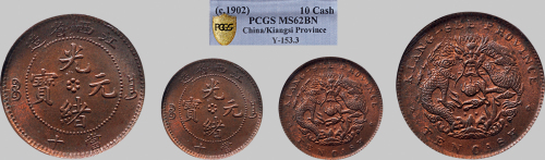 1902年江西省造光绪元宝当十铜币