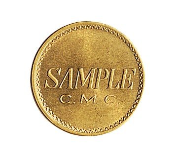 民国时期“SAMPLE”黄铜试铸币