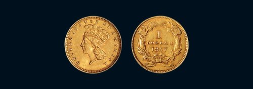 1857年美国一美元金币