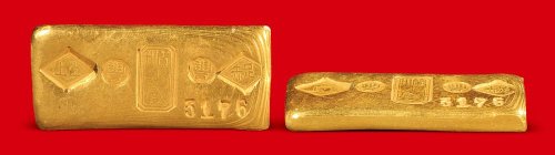 上上足赤”三两金条