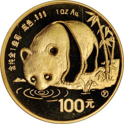 1987年熊猫纪念金币1盎司 NGC MS 69