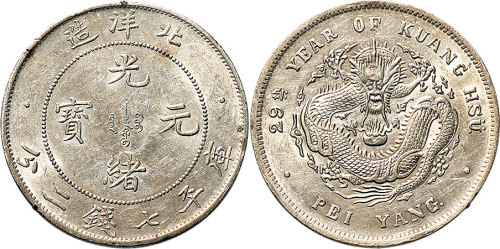 光绪二十九年（1903年）北洋造光绪元宝七钱二分（LM462）