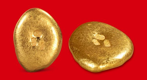 足金”二两金饼