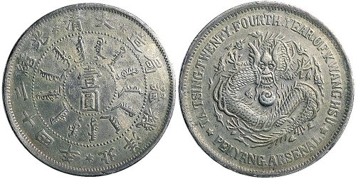 光绪二十四年（1898年）北洋机器局造壹圆银币（LM449）