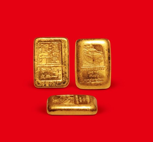 千足黄金”一两金锭