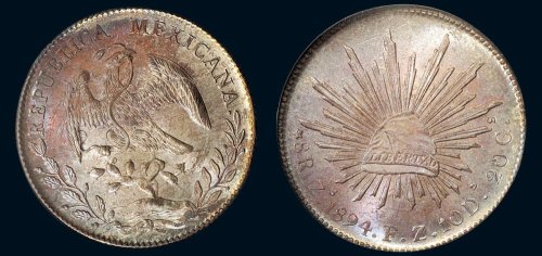 1894年墨西哥贸易鹰洋8R