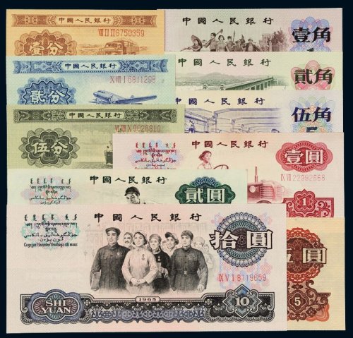 人民币一组十枚