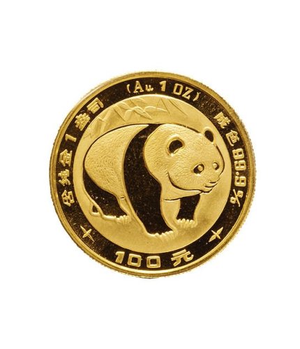 1983年中国人民银行发行熊猫金币一组3枚