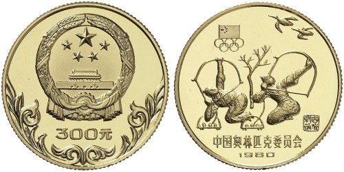 1980年奥运金币射箭