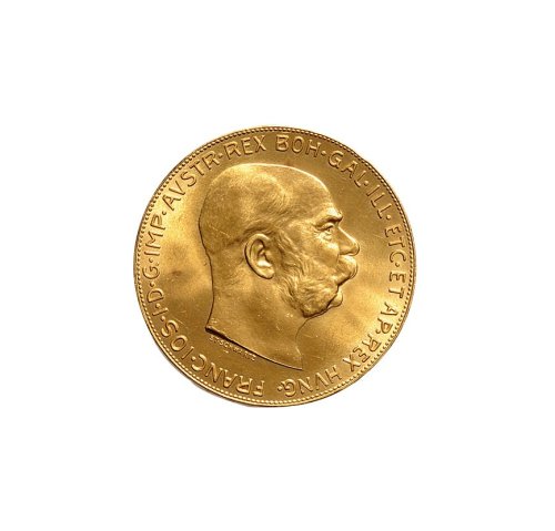 1915年奥地利100COR金币