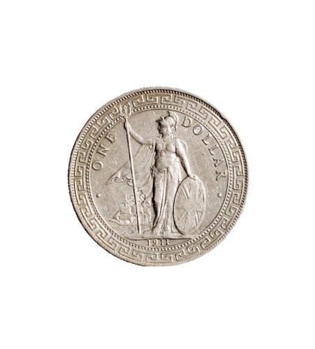 1911年、1911年、1929年英国贸易站人像壹圆银币各一枚