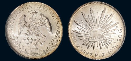 1897年墨西哥贸易鹰洋8R