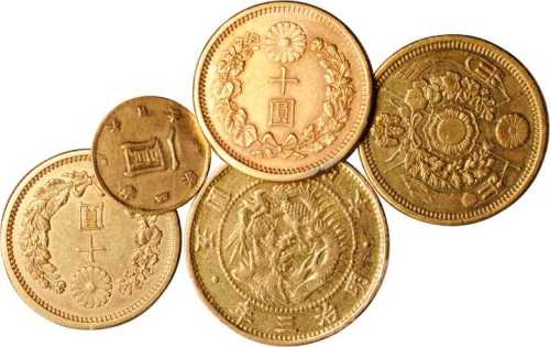1870-99年一圆、五圆、十圆金币 上佳