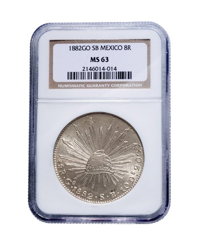 1882年墨西哥鹰洋8R银币