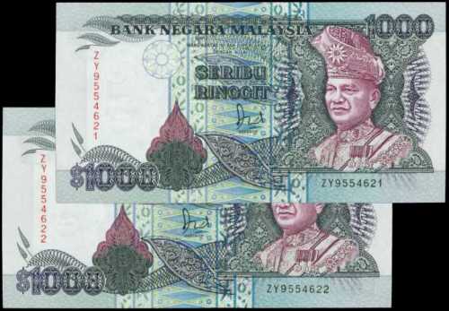 1987年馬來西亞國家銀行1000令吉