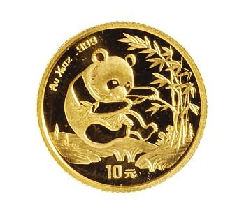 1994年中国人民银行发行熊猫金币6枚