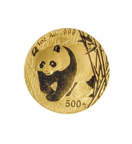 2001年中国人民银行发行熊猫金币