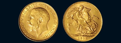 1918年乔治五世马剑金币