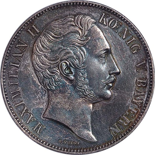 1854德国巴伐利亚2THALER 