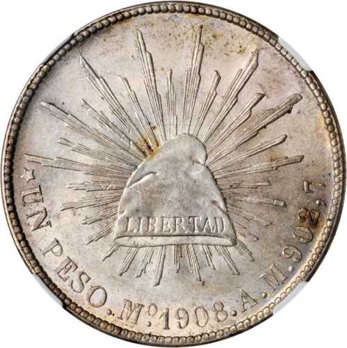 1908年鹰洋 1比索 MoAM。