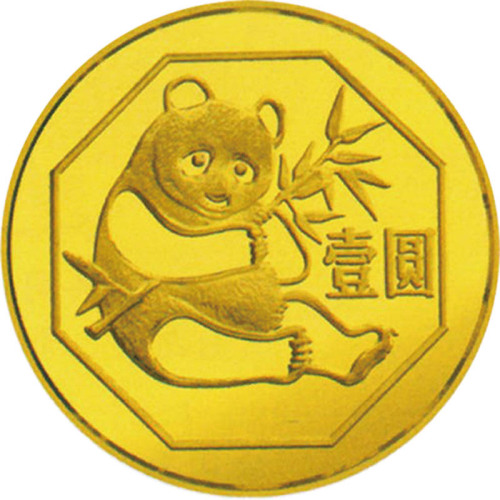 1984熊猫一圆纪念铜币