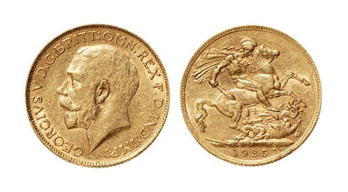 1925年英国乔治屠龙金币