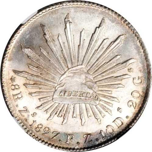 1897年鹰洋 8里尔 ZsFZ。